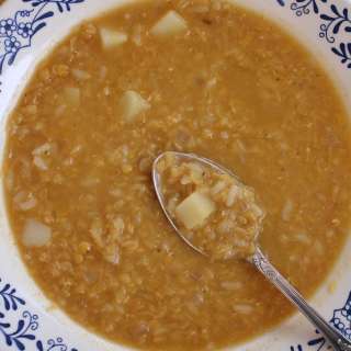 Red Lentil Potato Soup