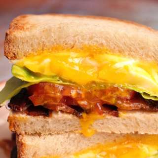 World's Greatest Sandwich from Spanglish (BLT with Fried Egg and Cheese)