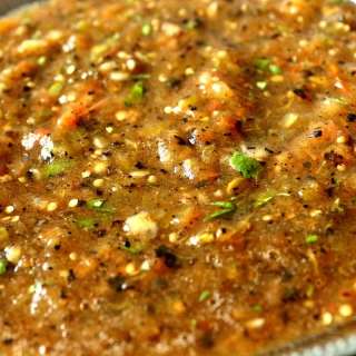 Salsa Quemada (Roasted Tomato and Tomatillo Salsa)