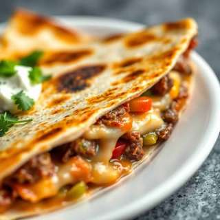 LOADED STEAK QUESADILLAS