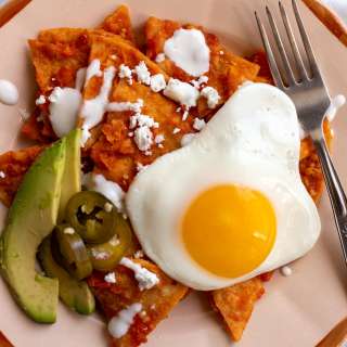 Chilaquiles Rojos (Red Chilaquiles)
