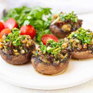 Vegan Stuffed Portobello Mushrooms