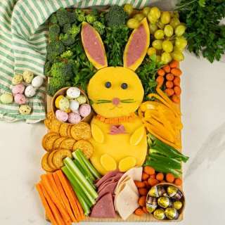 Easy To Make Easter Bunny Charcuterie Board