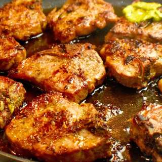 Lamb Loin Chops With Cilantro Sauce