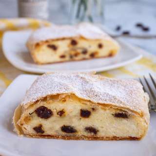 Topfenstrudel (Quark Strudel / Cheese Strudel)