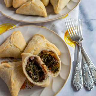 Spinach Fatayer (Lebanese Spinach Pies)