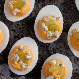 Buffalo Deviled Eggs