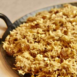 Raisin & Pine Nut Pulao {Instant Pot}
