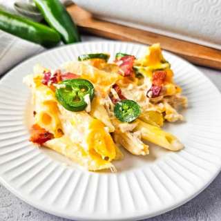 Creamy Jalapeno Poppers Chicken Casserole with Bacon