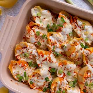Buffalo Chicken Stuffed Shells