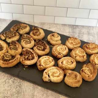 Puff pastry Appetizer pinwheels