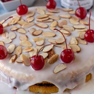 Cherry Bakewell Cake