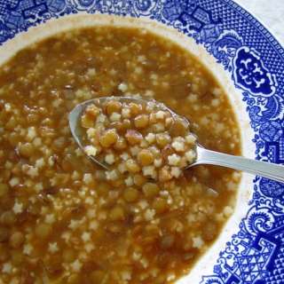 Armenian Lentil Soup with Macaroni
