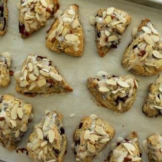 Fresh Cherry Almond Scones