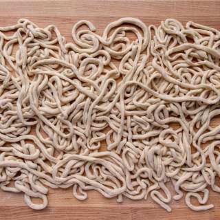 Homemade Udon Noodles