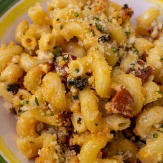 Chorizo Mac and Cheese with Poblanos