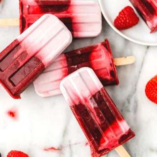 Coconut Milk Mixed Berry Popsicles