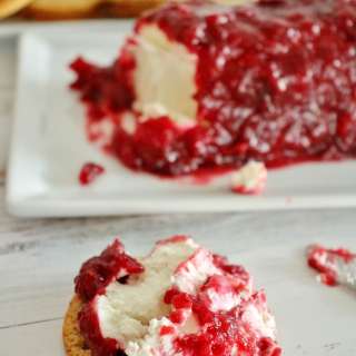 Cranberry Cinnamon Goat Cheese Log