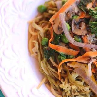 Eggplant Noodle Paleo Primavera