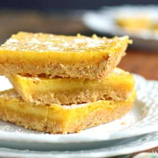 Luscious Lemon Bars (gluten free with low carb, paleo, AIP, and vegan options)