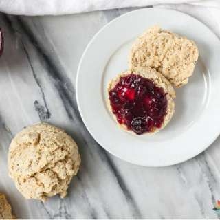 5-Ingredient Easy Healthy Drop Biscuit Recipe (gluten free and vegan options)