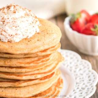 Eggnog Pancakes (gluten free & vegan)