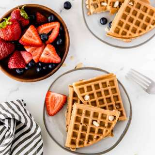 Whole Grain Blender Waffles-gluten-free with vegan option