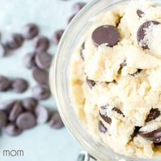 Chocolate Chip Sugar-free Cookie Dough (grain-free, vegan, & low-carb)