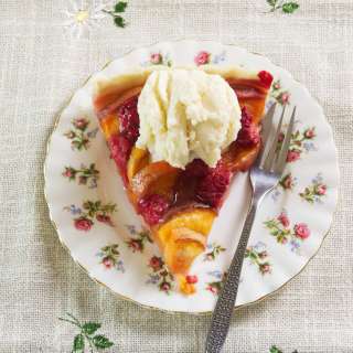 Peach Melba Tart