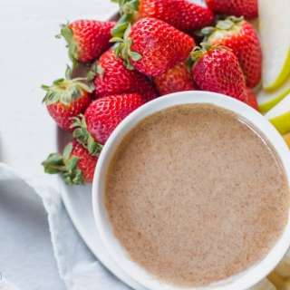 Almond Butter Dip | Dessert Sauce (low carb, dairy and sugar free)
