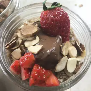 Nutella Overnight Oats
