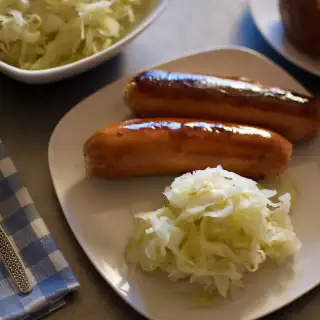 Recipe for Two Ingredient Fermented Cabbage / Sauerkraut