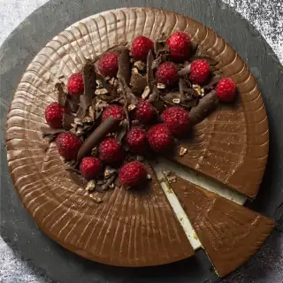Simply Indulgent Chocolate Raspberry Tart