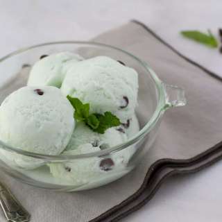 Vegan Mint Chocolate Chip Ice Cream (dairy free with sugar-free option)