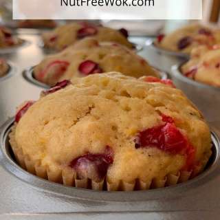 Super Cranberry Orange Muffins, Dairy & Nut Free