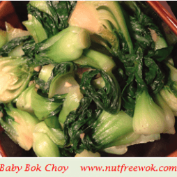 Baby Bok Choy with Garlic and Ginger