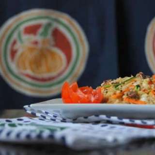 Korean Fried Cauliflower Rice (paleo, grain free, AIP options)