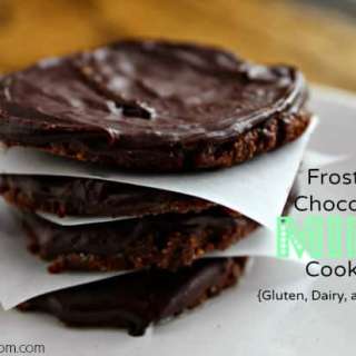 Frosted Chocolate Mint Cookies - Gluten, Dairy, and Egg Free