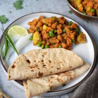 Aloo Gajar Matar (Indian Potatoes, Carrots & Peas)