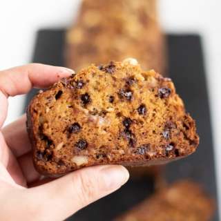 Healthy Banana Chocolate Chip Bread