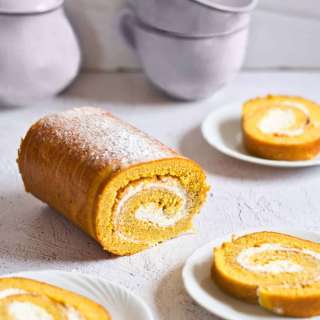 Gluten-free Sugar-free Pumpkin Roll