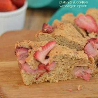 Fresh Strawberry Scones - gluten and sugar free with vegan option