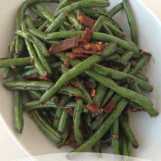 Easy Chinese Green Beans with Turkey Bacon Recipe