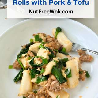 Stir-Fried Rice Noodle Rolls with Pork & Tofu Recipe