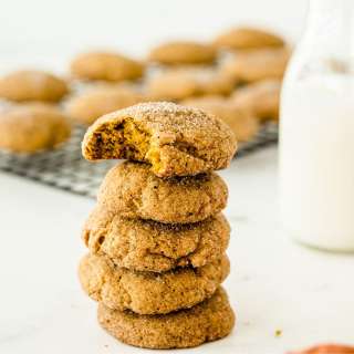 Healthy Pumpkin Snickerdoodles - gluten-free, sugar-free, with vegan and keto options