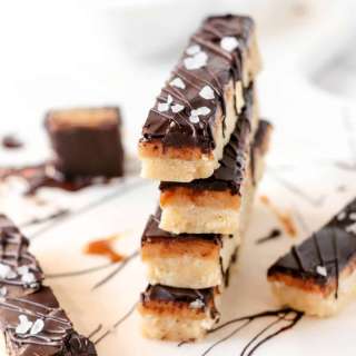 Easy Healthy Sugar-free Twix Bars