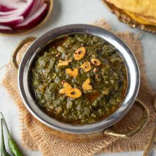 Sarson ka Saag (Authentic Punjabi Saag Recipe)