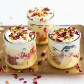 Mini Fruit Custard Trifle Cups