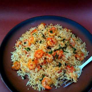 Prawn Pulao Recipe | Shrimp Pulao
