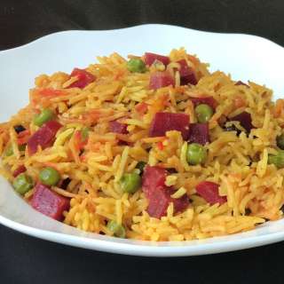 Instant Pot Beet Rice Pulao